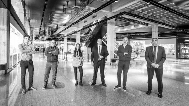 El equipo de Nuevocentro Shopping (Foto: Álvaro Corral).