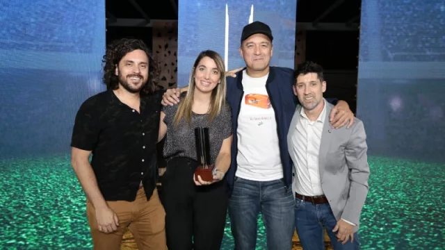 Fredy Storni, Mayra Martínez, Toni Curtino y Franco Berardo de Hellobrand.