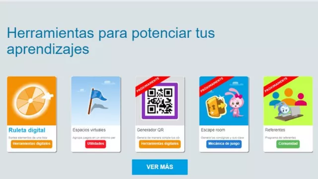 La plataforma en su sitio web