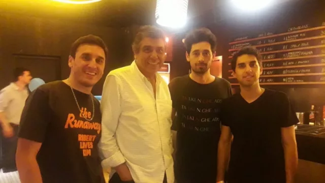 Con el intendente de Villa Allende, ex golfista, Eduardo Romero.