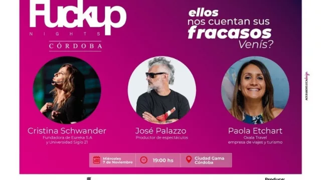 Decime tu condena, contame tu fracaso: Schwander y Palazzo en las FuckUp Nights (¿querés ir?)