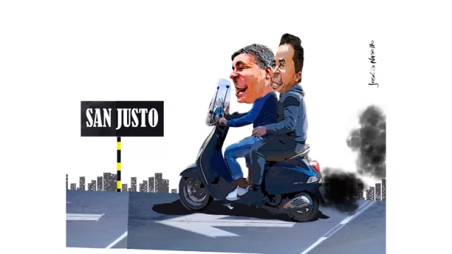 Fuerte custodia electoral del eje Llaryora-Calvo en San Justo