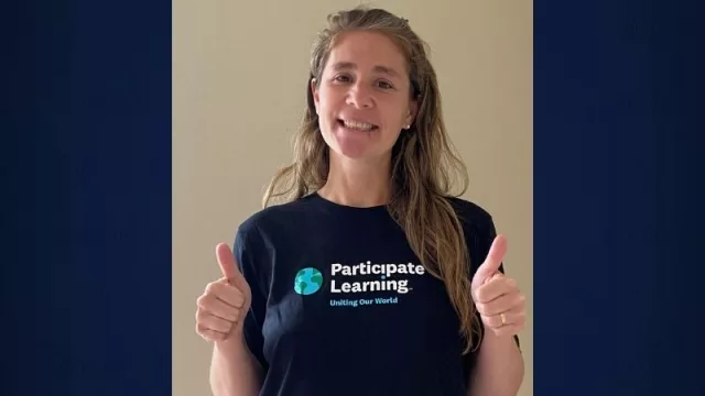 Tatiana Rudiander, profesora y beneficiaria del programa Participate Learning.
