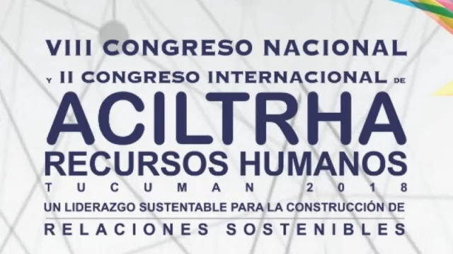 Congreso nacional de recursos humanos y relaciones laborales sostenibles
