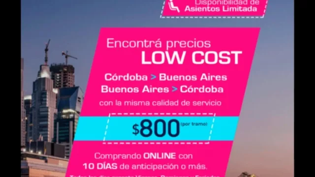 Las tarifas low cost de colectivos muy lejos de la promesa oficial: $ 800 (el tramo) con El Turista