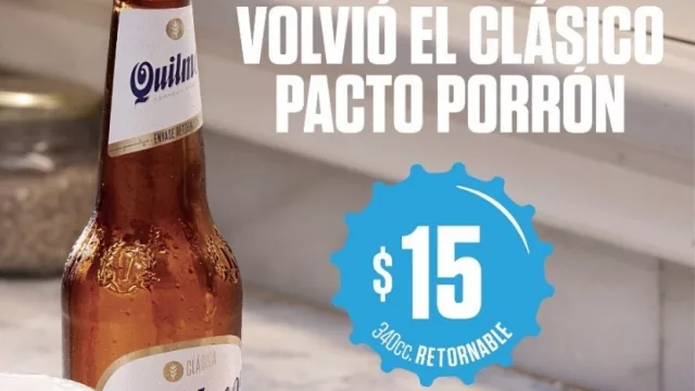 Quilmes mantiene hasta fin de año el precio de su porrón en $ 15
