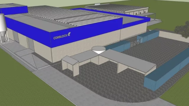 Con 1,5 millones de dólares de inversión, Corblock expande su planta de premoldeados en Malagueño (suma 2.300 m2 e incrementa su capacidad instalada)