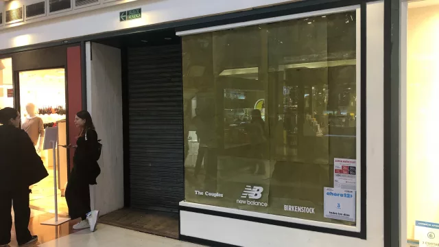 ...Así luce hoy el local vacío