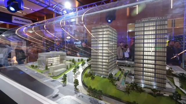 Proaco empieza a mostrar cómo será DUO (dos torres de viviendas y otra corporativa junto al Córdoba Shopping)