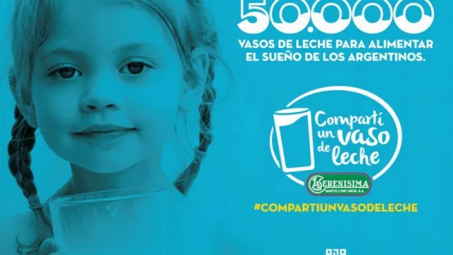 Un vaso para vos, otro para mí: #CompartíUnVasoDeLeche con La Serenísima