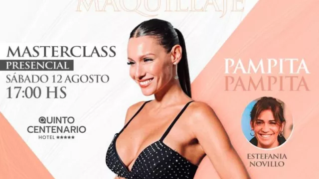La productora Millares vuelve a traer a Pampita a Córdoba: esta vez la modelo será la protagonista de una Masterclass de Maquillaje
