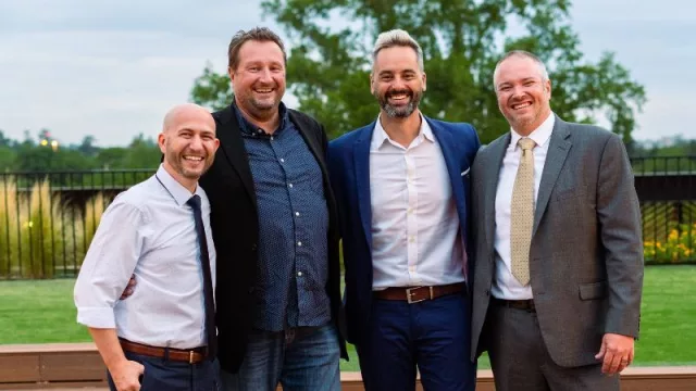 Los 4 socios de Blend: Pablo Lempert, Michel Hebrant, Martín López y Jeff Bymaster.