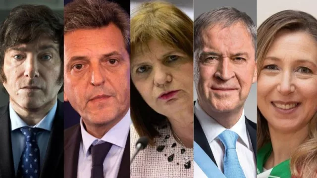 Ya están las 5 caras para el debate obligatorio: Milei, Bullrich, Massa, Schiaretti y Bregman