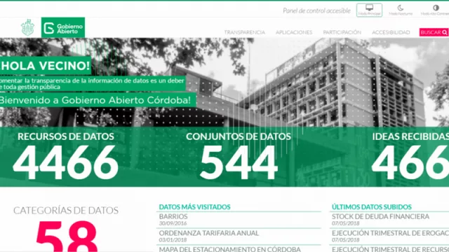 Mestre presentó el nuevo Portal de Gobierno Abierto, que es más seguro y accesible