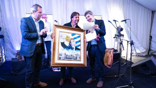 Mirá quién estuvo en Sunchales (invitado por el Grupo Sancor Seguros): el presidente uruguayo, Luis Lacalle Pou