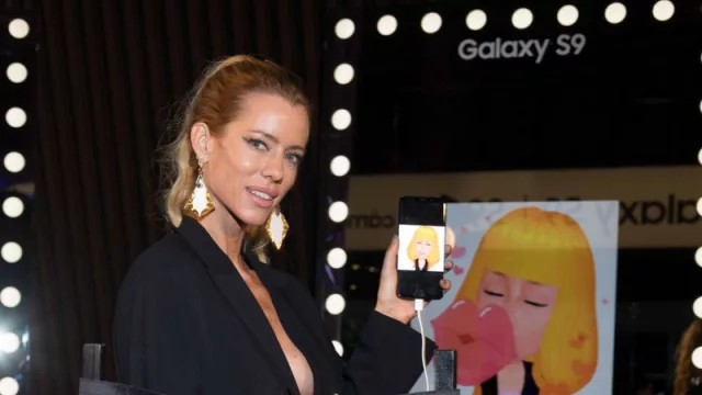 Nicole Neuman en el lanzamiento del Galaxy S9