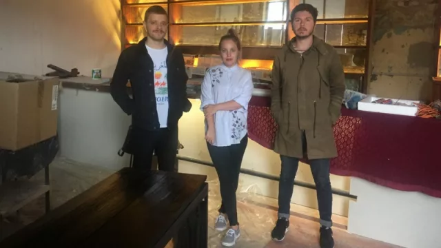 Francisco Vaccalluzzo, Stefanía Bregant y Sebastian Gullo