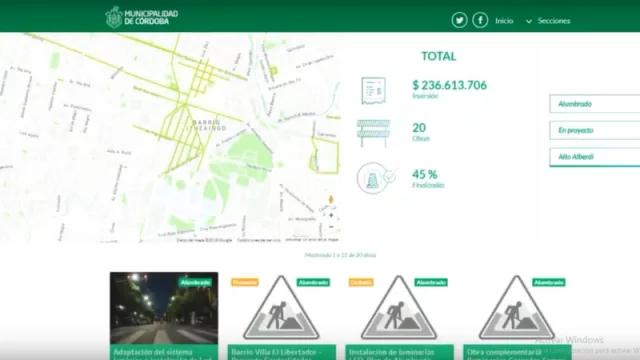Ahora podés conocer el estado de las obras municipales en tiempo real