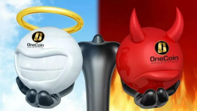 OneCoin: para algunos el ángel que les dará libertad financiera; para otros un demonio estafador (Fotomontaje: Mateo García Verde)