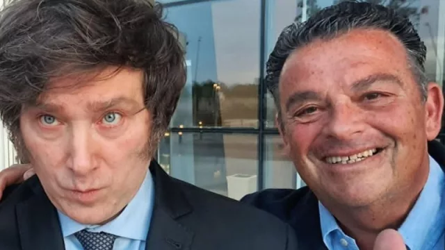 Javier Milei y Rodolfo Eiben.