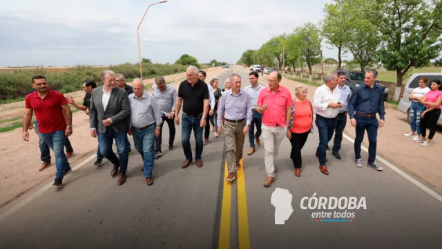 El Gobierno de Córdoba inauguró la ruta que une Luque con Capilla del Carmen