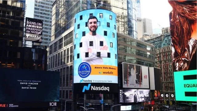 Workifit batió récord y llegó a la Nasdaq Tower del Time Square