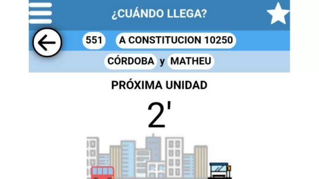 Ahora el bondi a tiempo y en tu celular (“elaborado por el Departamento de Informática”)