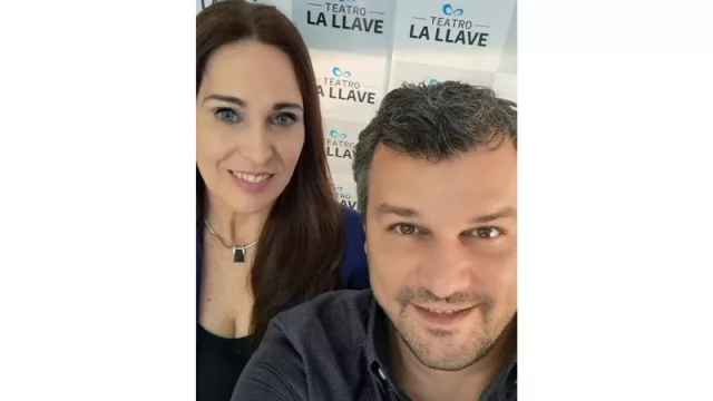 Ivanna Martin y Franco Pozzobon, gestores del Teatro La Llave