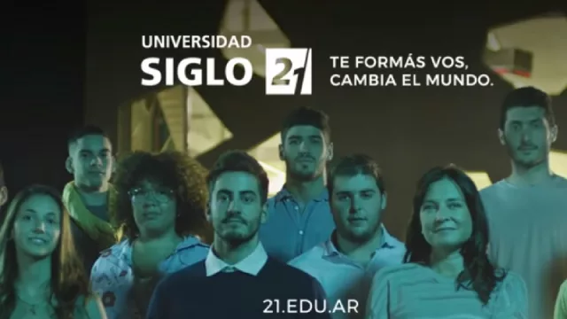 Con sus estudiantes, la Siglo 21 lanza una nueva campaña