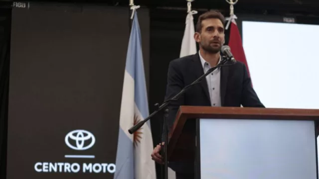 Darío José Ramonda, vicepresidente de Centro Motor, en la inauguración de un nuevo centro de servicios