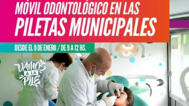 El Móvil Odontológico va a las piletas municipales