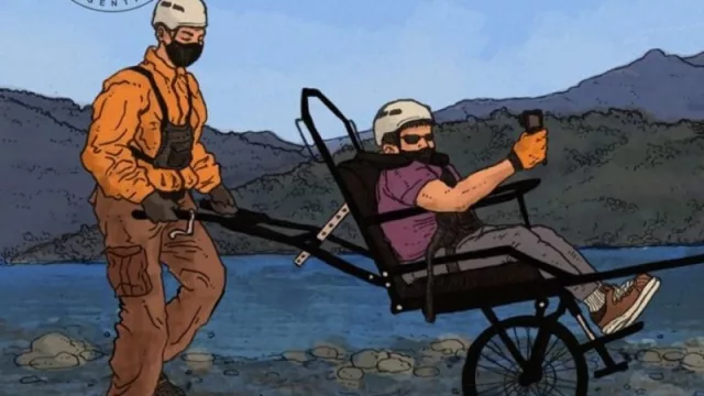Champabike, los monociclos que permiten a las personas con movilidad reducida disfrutar del verano en la montaña y en el río