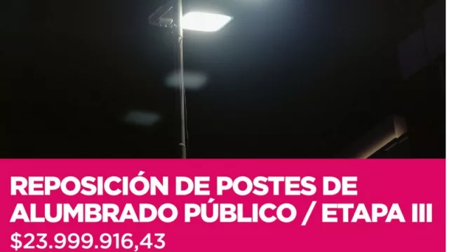 En 2018 se reemplazarán 3 mil postes y se colocarán nuevas lámparas del alumbrado