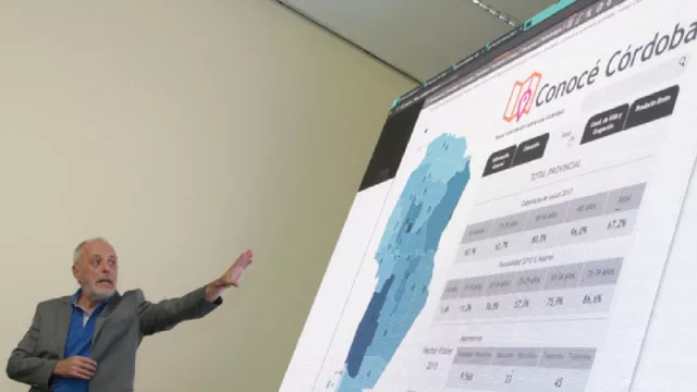 El director de Estadística y Censos, Héctor Conti, mostró las novedades del nuevo site.