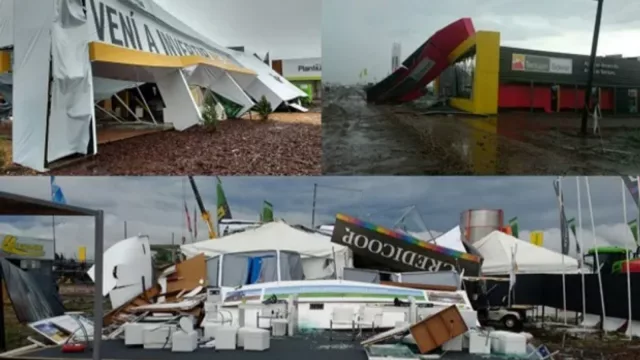 Cerró Expoagro y empezó “el vientazo”: un panorama desolador una hora después del cierre (destrozos en todo el predio)