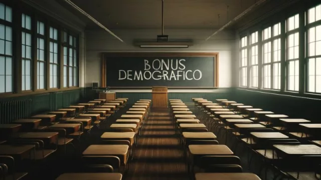 En 5 años sobrarán 470 aulas solo en la provincia de Córdoba (imagen: ChatGPT 4)