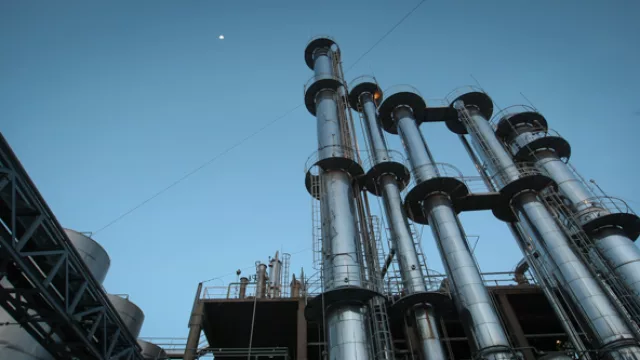 En la planta de Porta, en la Av. Valparaíso, se obtienen diferentes subproductos del maíz. 