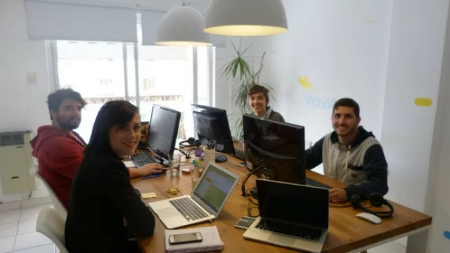 El equipo de Feed; Jorge Chacoma, Paula Martínez, Giuliana Cittadini y Marcos Navarro
