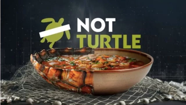 De los creadores de NotBurger y NotMilk, llega NotTurtle (la IA como forma de reemplazar el consumo de la tortuga verde marina)