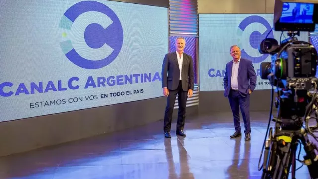 EP: José Aiassa y Luis Schenone, presidente y vicepresidente de Canal C Argentina respectivamente.
