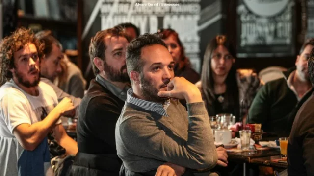 Mariano Saracco Director de Medios de Romero Victorica muy atento a la presentación
