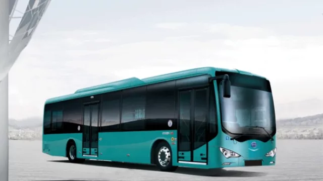 Los ómnibus eléctricos tienen 12 metros de largo.