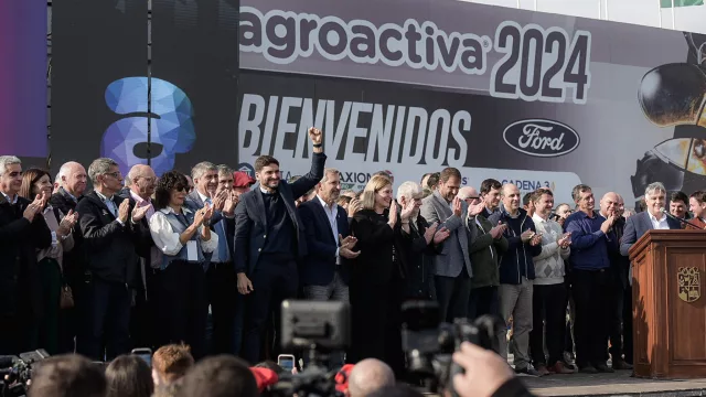 Los  gobernadores de Santa Fe, Córdoba y Entre Ríos subieron al podio de AgroActiva (Córdoba marcó la cancha ante el Secretario Nacional de Bioeconomía)