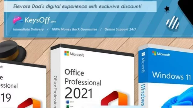 ¡Actualiza el PC de tu padre a Windows 11 Pro o Microsoft Office Pro 2021 por menos de $8 en Keysoff!