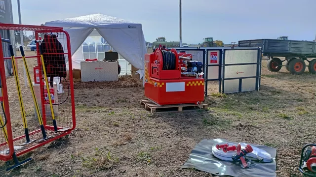 Inforest en Agroactiva 2024: único expositor que fabrica y vende productos para el combate de incendios (la sede está en Alta Gracia)