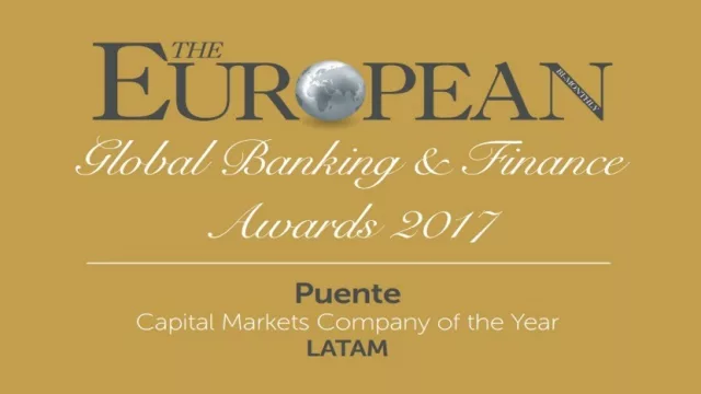 Puente se destaca como líder en mercado de capitales para Latam