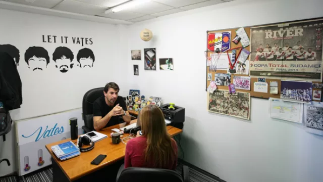 Las oficinas de las gerencias tiene rasgos particulares. 