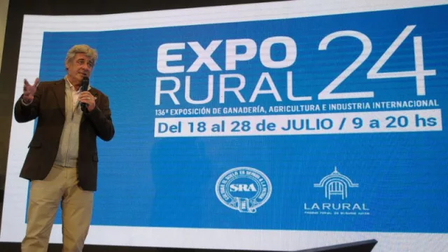 Nicolás Pino, presidente de la Sociedad Rural Argentina: el regreso de un presidente al predio es una buena señal para el sector.