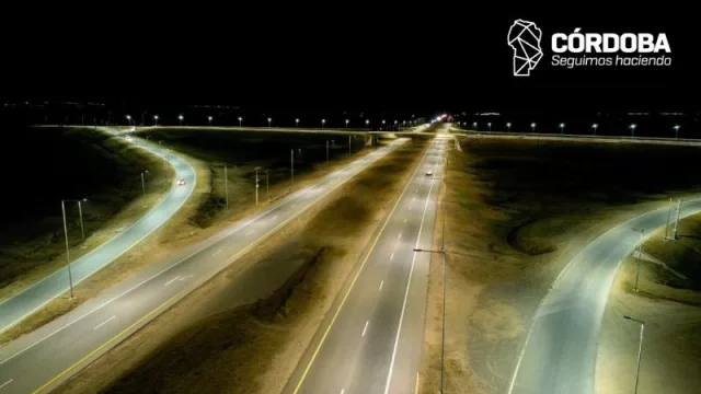 La autovía Juárez Celman ya cuenta con nueva iluminación