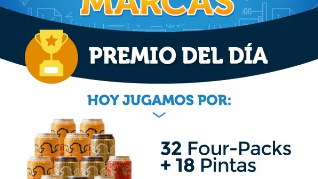 Con un súper pack de cervezas Peñón del Águila termina El Juego de las Marcas